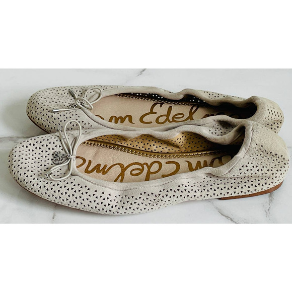 Sam Edelman Ballet Flats cut out detail neutral - Picture 1 of 5